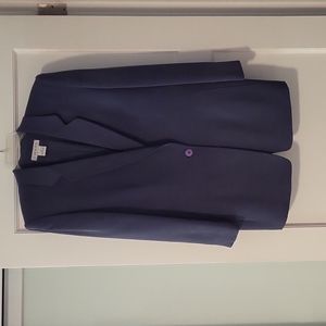 Blue silk blazer